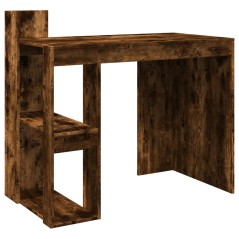 vidaXL Scrivania Ufficio Rovere Fumo 103,5x56,5x94cm Legno Multistrato