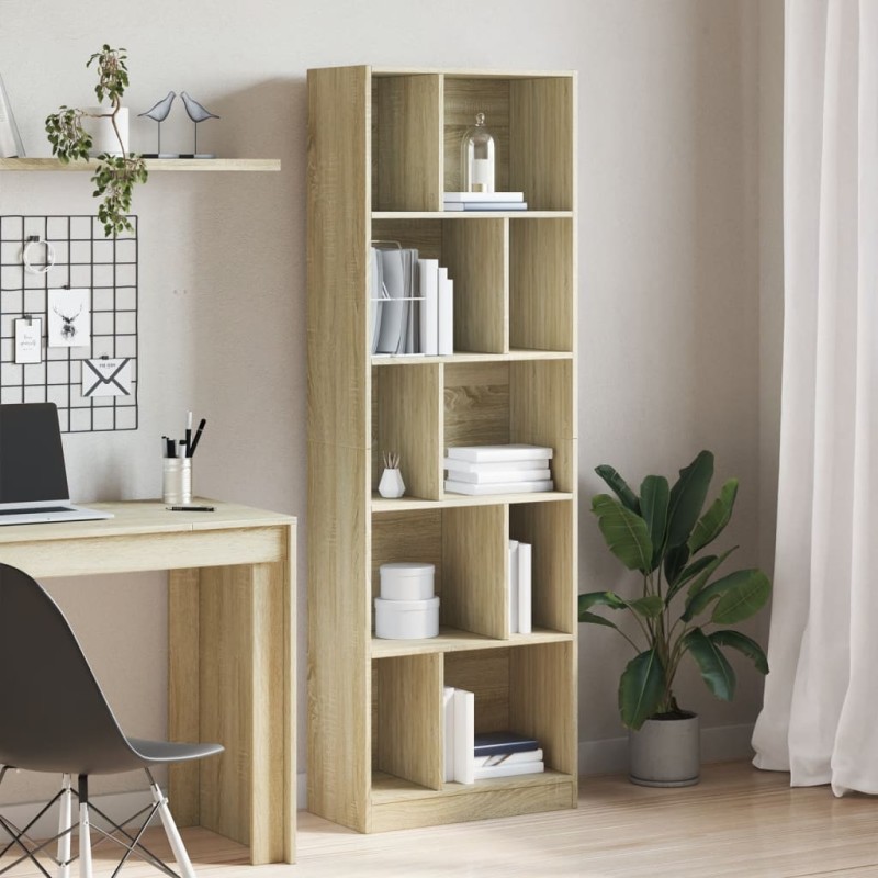 vidaXL Libreria Rovere Sonoma 57x28,5x174 cm in Legno Multistrato vidaXL Libreria Rovere Sonoma 57x28,5x174 cm in Legno Multistrato