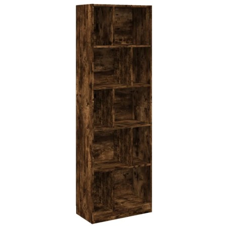 vidaXL Libreria Rovere Fumo 57x28,5x174 cm in Legno Multistrato