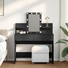 vidaXL Toeletta con LED Nero 100x40x130 cm