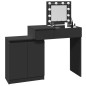 vidaXL Toeletta con LED Nera 115x37x110,5 cm vidaXL Toeletta con LED Nera 115x37x110,5 cm