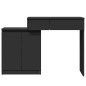 vidaXL Toeletta con LED Nera 115x37x110,5 cm vidaXL Toeletta con LED Nera 115x37x110,5 cm