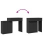 vidaXL Toeletta con LED Nera 115x37x110,5 cm vidaXL Toeletta con LED Nera 115x37x110,5 cm