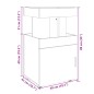 vidaXL Carrello Bar Rovere Marrone 50x41x89 cm in Legno Multistrato vidaXL Carrello Bar Rovere Marrone 50x41x89 cm in Legno Multistrato