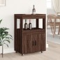 vidaXL Carrello Bar Rovere Marrone 60x39,5x89 cm in Legno Multistrato vidaXL Carrello Bar Rovere Marrone 60x39,5x89 cm in Legno Multistrato