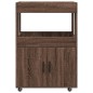 vidaXL Carrello Bar Rovere Marrone 60x39,5x89 cm in Legno Multistrato vidaXL Carrello Bar Rovere Marrone 60x39,5x89 cm in Legno Multistrato