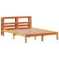 vidaXL Giroletto con Testiera Marrone Cera 120x200 cm Massello Pino vidaXL Giroletto con Testiera Marrone Cera 120x200 cm Massello Pino