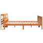 vidaXL Giroletto con Testiera Marrone Cera 180x200 cm Massello Pino vidaXL Giroletto con Testiera Marrone Cera 180x200 cm Massello Pino