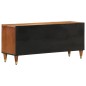 vidaXL Mobile Porta TV 105x33x46cm in Legno Massello di Mango