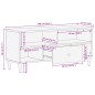 vidaXL Mobile Porta TV 100x33x46 cm in Legno Massello di Mango vidaXL Mobile Porta TV 100x33x46 cm in Legno Massello di Mango