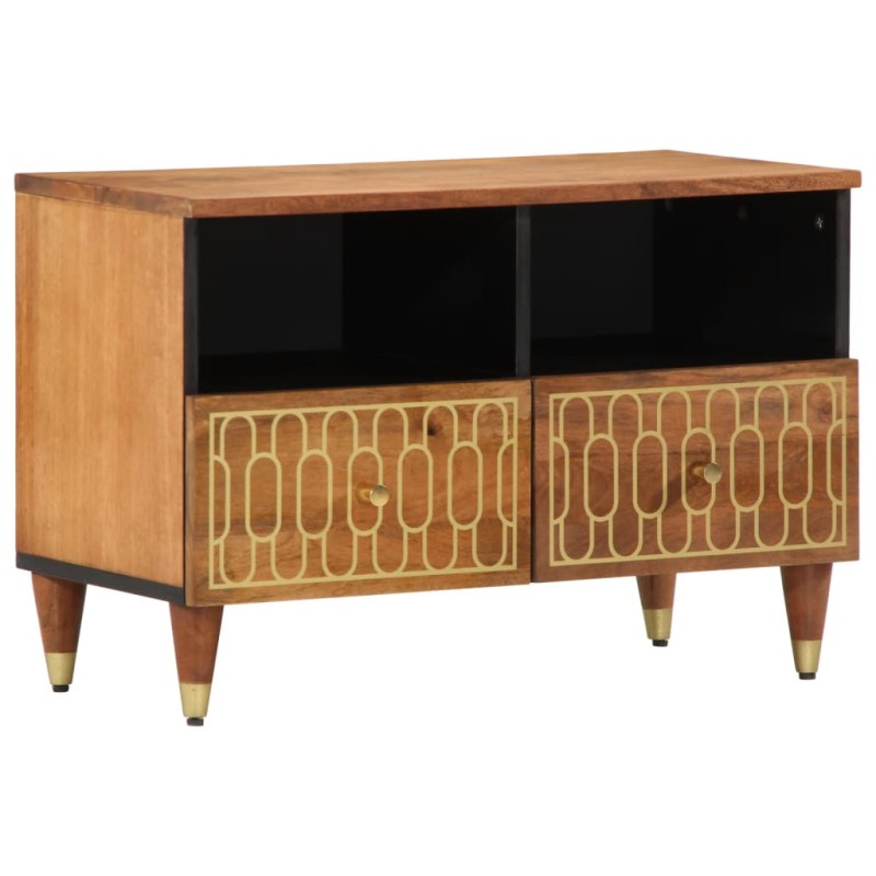 vidaXL Mobile Porta TV 70x33x46 cm in Legno Massello di Mango vidaXL Mobile Porta TV 70x33x46 cm in Legno Massello di Mango