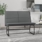 Panca Grigia 100x75x76 cm in Similpelle