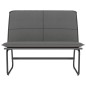 Panca Grigia 100x75x76 cm in Similpelle