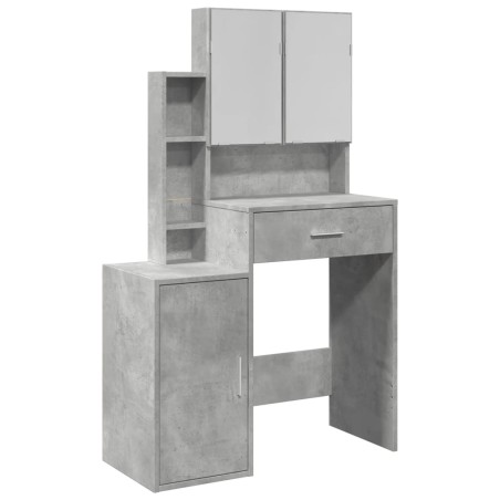 vidaXL Toeletta con Armadietto Grigio Cemento 80x35x132 cm