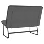 Panca Grigia 100x75x76 cm in Similpelle