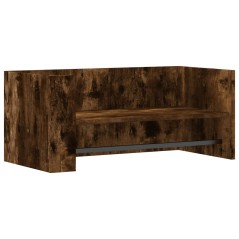 vidaXL Mensola a Muro Rovere Fumo 70,5x35x30,5 cm Legno Multistrato