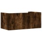 vidaXL Mensola a Muro Rovere Fumo 70,5x35x30,5 cm Legno Multistrato vidaXL Mensola a Muro Rovere Fumo 70,5x35x30,5 cm Legno Multistrato