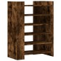 vidaXL Scarpiera Rovere Fumo 74,5x37,5x100 cm in Legno Multistrato