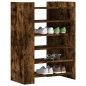 vidaXL Scarpiera Rovere Fumo 74,5x37,5x100 cm in Legno Multistrato
