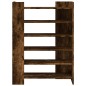 vidaXL Scarpiera Rovere Fumo 74,5x37,5x100 cm in Legno Multistrato