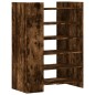 vidaXL Scarpiera Rovere Fumo 74,5x37,5x100 cm in Legno Multistrato