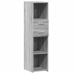 vidaXL Credenza Grigio Sonoma 30x42,5x124 cm in Legno Multistrato