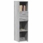 vidaXL Credenza Grigio Sonoma 30x42,5x124 cm in Legno Multistrato vidaXL Credenza Grigio Sonoma 30x42,5x124 cm in Legno Multistrato