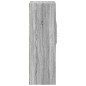 vidaXL Credenza Grigio Sonoma 30x42,5x124 cm in Legno Multistrato vidaXL Credenza Grigio Sonoma 30x42,5x124 cm in Legno Multistrato