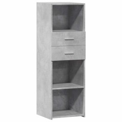 vidaXL Credenza Grigio Cemento 40x42,5x124 cm in Legno Multistrato