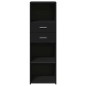 vidaXL Credenza Nera 40x42,5x124 cm in Legno Multistrato vidaXL Credenza Nera 40x42,5x124 cm in Legno Multistrato