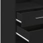 vidaXL Credenza Nera 40x42,5x124 cm in Legno Multistrato vidaXL Credenza Nera 40x42,5x124 cm in Legno Multistrato