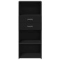 vidaXL Credenza Nera 50x42,5x124 cm in Legno Multistrato vidaXL Credenza Nera 50x42,5x124 cm in Legno Multistrato