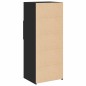 vidaXL Credenza Nera 50x42,5x124 cm in Legno Multistrato vidaXL Credenza Nera 50x42,5x124 cm in Legno Multistrato