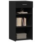 vidaXL Credenza Nera 45x42,5x93 cm in Legno Multistrato vidaXL Credenza Nera 45x42,5x93 cm in Legno Multistrato