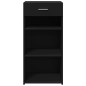 vidaXL Credenza Nera 45x42,5x93 cm in Legno Multistrato vidaXL Credenza Nera 45x42,5x93 cm in Legno Multistrato