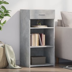 vidaXL Credenza Grigio Cemento 45x42,5x93 cm in Legno Multistrato