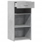 vidaXL Credenza Grigio Cemento 45x42,5x93 cm in Legno Multistrato vidaXL Credenza Grigio Cemento 45x42,5x93 cm in Legno Multistrato