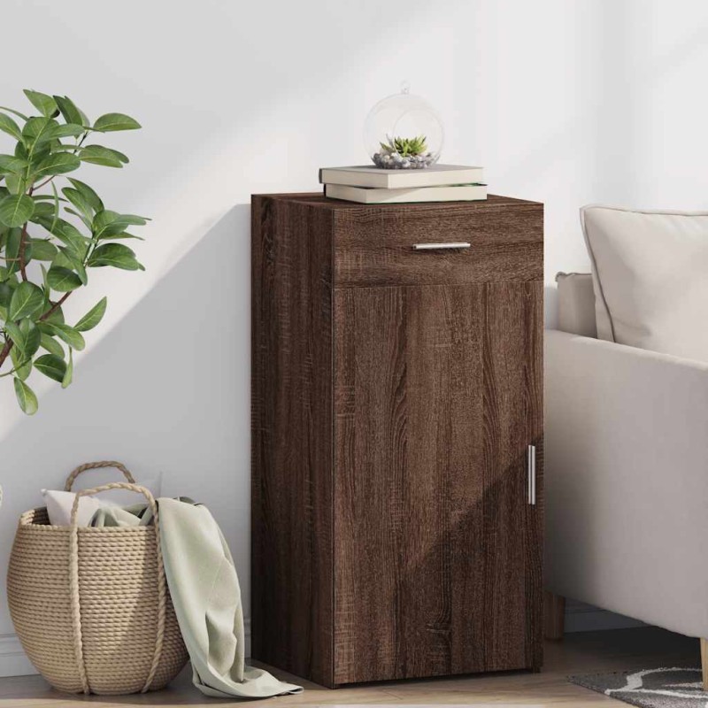 vidaXL Credenza Rovere Marrone 45x42,5x93 cm in Legno Multistrato vidaXL Credenza Rovere Marrone 45x42,5x93 cm in Legno Multistrato
