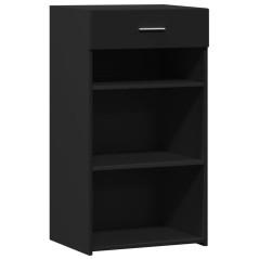 vidaXL Credenza Nera 50x42,5x93 cm in Legno Multistrato