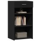 vidaXL Credenza Nera 50x42,5x93 cm in Legno Multistrato vidaXL Credenza Nera 50x42,5x93 cm in Legno Multistrato