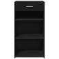vidaXL Credenza Nera 50x42,5x93 cm in Legno Multistrato vidaXL Credenza Nera 50x42,5x93 cm in Legno Multistrato