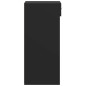 vidaXL Credenza Nera 50x42,5x93 cm in Legno Multistrato vidaXL Credenza Nera 50x42,5x93 cm in Legno Multistrato