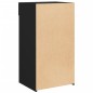 vidaXL Credenza Nera 50x42,5x93 cm in Legno Multistrato vidaXL Credenza Nera 50x42,5x93 cm in Legno Multistrato
