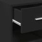 vidaXL Credenza Nera 50x42,5x93 cm in Legno Multistrato vidaXL Credenza Nera 50x42,5x93 cm in Legno Multistrato