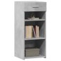 vidaXL Credenza Grigio Cemento 40x42,5x93 cm in Legno Multistrato vidaXL Credenza Grigio Cemento 40x42,5x93 cm in Legno Multistrato