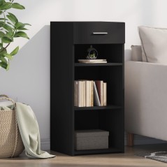 vidaXL Credenza Nera 40x42,5x93 in Legno Multistrato