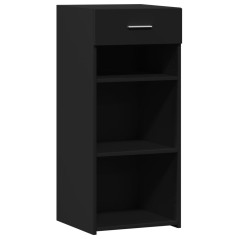 vidaXL Credenza Nera 40x42,5x93 in Legno Multistrato