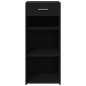 vidaXL Credenza Nera 40x42,5x93 in Legno Multistrato vidaXL Credenza Nera 40x42,5x93 in Legno Multistrato