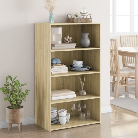 vidaXL Credenza Rovere Sonoma 70x41x124 cm in Legno Multistrato