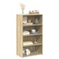 vidaXL Credenza Rovere Sonoma 70x41x124 cm in Legno Multistrato vidaXL Credenza Rovere Sonoma 70x41x124 cm in Legno Multistrato